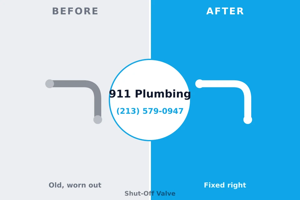 Before and after: plumbing repair Clifton, TN